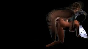 cartoon character gets mounted in blurry sex scene