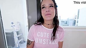 Daisy love cute 19 yo huge cock pov blowjob and cum swallow