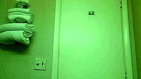 Tranny teases with slow panty strip show