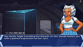 star wars orange trainer part 7 features blowjob and handjob scenes