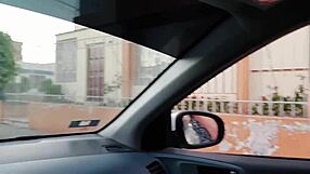 Universitaria ninfomana shows her shaved pussy outdoors – is it tight?