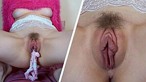 Stepsister Teases Her Swollen Pussy With Fingers And Panties, Building To A Hard Cum