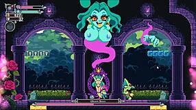 flip witch pixel hentai game ep 13 monster cock titjob and facial cumshot