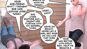 Busty mature with big ass cheats in 3D comic