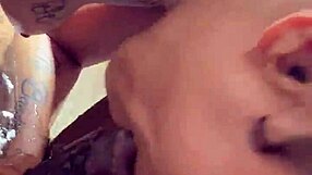 Latina Pornstar Blows Big Black Cock by Pool