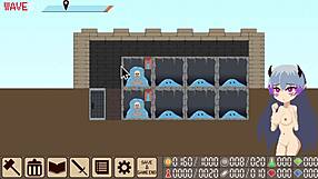 Slimes take over and raid the demon king's castle, filling it with cum