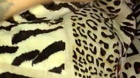 pretty babe strokes big black cock