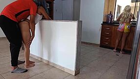 Stepsister Permits Husband Fucking, Then I Have Sex with Boyfriend in Kitchen