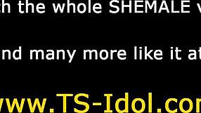 สาวประเภทสองชุดชั้นในพุ่งแรงหลังเล่นเดี่ยวกับของเล่นสุดแซ่บ