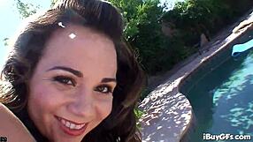 Holly West Comes Over For Public Fun