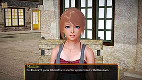 Blonde hentai babe shakes big ass in homemade cartoon game.