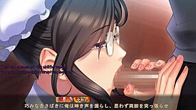 Maid-san in boin game with Mikage scene