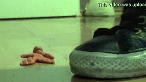 Giantess Clayman stomp in huge tall fetish scenario