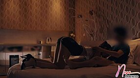 Slut babe feels intense pleasure sucking, riding, begging for rougher