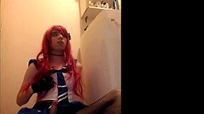 Solo Trap Jerks Off And Swallows Cum!