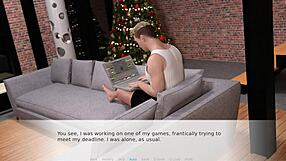 Let's Have Fun with a Shaved Beauty on the Night Before Christmas.