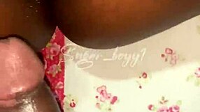 Ebony beauty with cute pussy drilled deep by massive BBC