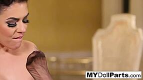 Sexy Lesbians Kayla Jane Danger And Kalina Ryu In Stockings And Lingerie