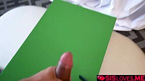 stepsisters deliver salacious blowjob in the bedroom