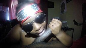 anime nerd sucking on a big black treat