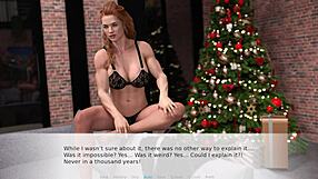 Let's Have Fun with a Shaved Beauty on the Night Before Christmas.