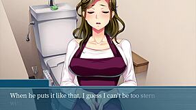 아시안 와이프, 헨타이에서 큰 블랙 코크 받아