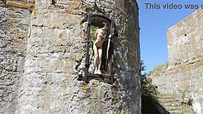 Nude Tattoo Model Shoots at Abandoned Military Base