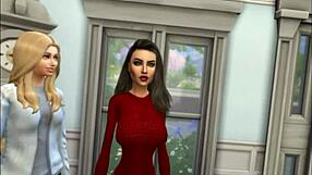 The Cougar Stalks Her Prey: Bride Seduces Father-in-Law in Sims 4. A Twisted Tale Unfolds!