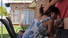 Sucking His Cock Outdoors