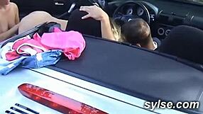 French lesbian hitchhikers go wild with toys and fisting in fields!