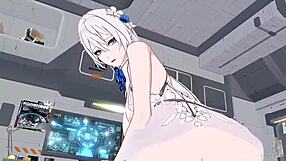 3D Anime Deep Space Eye - Gengchen Riding Hard in Full Outfit Set for Hentai Fans