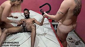 Monique Lopes Rough Black 3some Fucking in Hotel Room with Swollen Pussy Licking and Orgasm