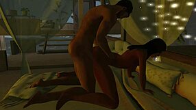 Lazy girl gets creamy doggy fuck!