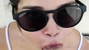 Muito Calor as Debora Sucks Deep and Fucks Doggy Style Outdoors in Part 2