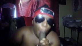 anime nerd sucking on a big black treat