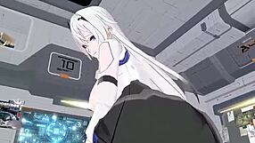 3D Anime Deep Space Eye - Gengchen Riding Hard in Full Outfit Set for Hentai Fans