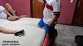 Monique Lopes Rough Black 3some Fucking in Hotel Room with Swollen Pussy Licking and Orgasm