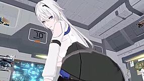 3D Anime Deep Space Eye - Gengchen Riding Hard in Full Outfit Set for Hentai Fans