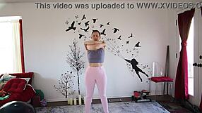 Yoga lesson 371 with femdom milf brunette big ass cute european shaved pussy friend fetish tits