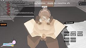 Roblox porn shock! Who’s sucking that huge rod now?