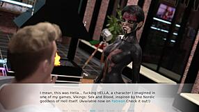 Let's Have Fun with a Shaved Beauty on the Night Before Christmas.