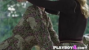 Hot playboy model diana lark poses with sexy small tits lesbian milf lucy m