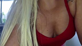 Wife Talks to Husband While Sucking Lover's Dick