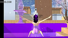 Cartoon Fox Girl Dances