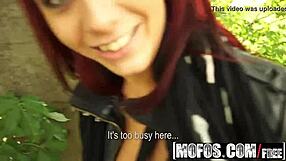 Terry palomino feels intense pleasure in public fuck-raising.