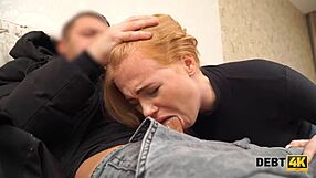 Curly Russian Waitress Fucks Hard