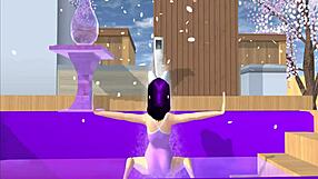 Cartoon Fox Girl Dances