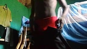 ebony babe takes huge cock in full doggystyle