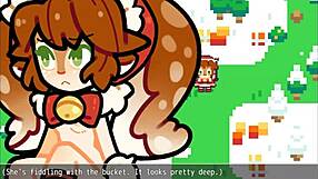 Полный НК рождественский порно хентай игра эп 1 Поппи покрыта спермой