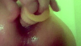 Anal With Dildo In Shower